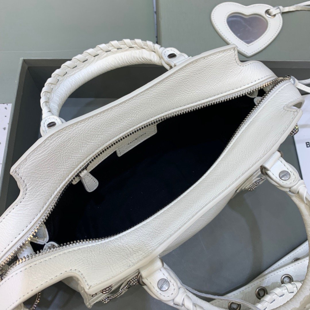 BLN-Ciaga Neo Cagole XS Handbag In White, For Women,  Bags 15.3in/39LO 700451210B09104