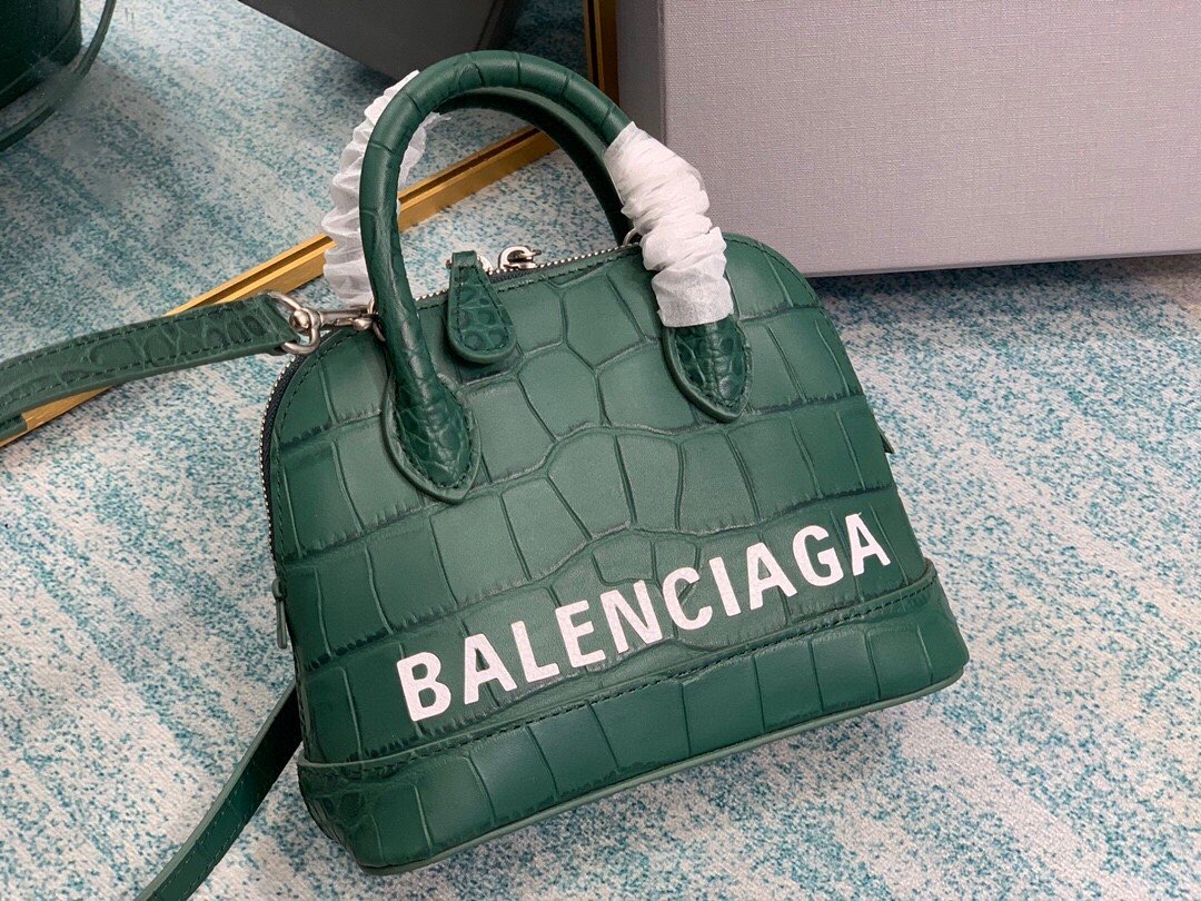 BLN-Ciaga Ville Mini Handbag In Dark Green, For Women,  Bags 4.7in/12LO