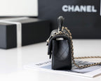 CHL - Mini Flapbag With Top Handle Black For Women 7.8in/20LO