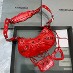 BLN-Ciaga Le Cagole XS Shoulder Bag In Red, For Women,  Bags 10.2in/26LO 6713091VG9Y6406