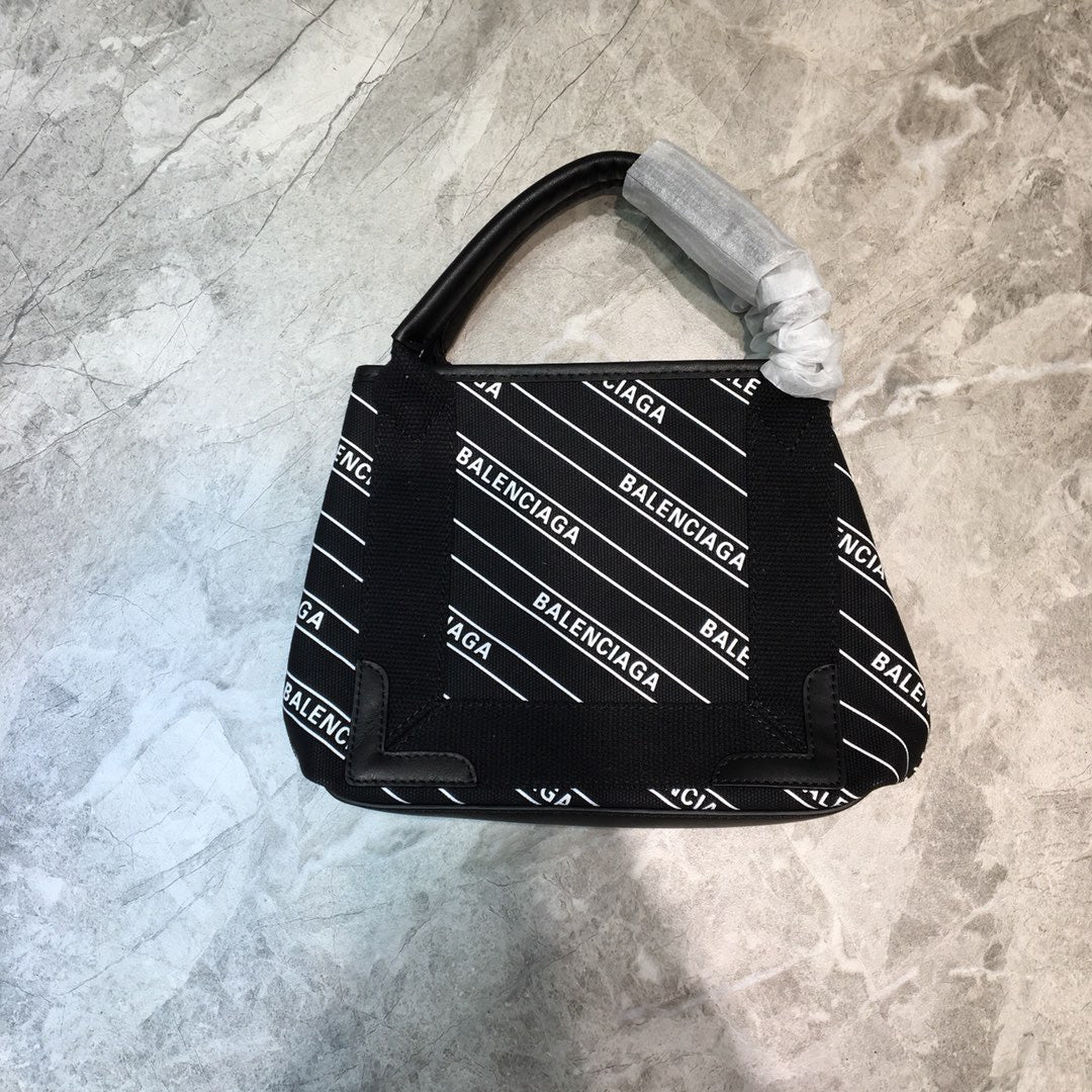 BLN-Ciaga Navy XS Tote Bag In Black, For Women,  Bags 12.6in/32LO