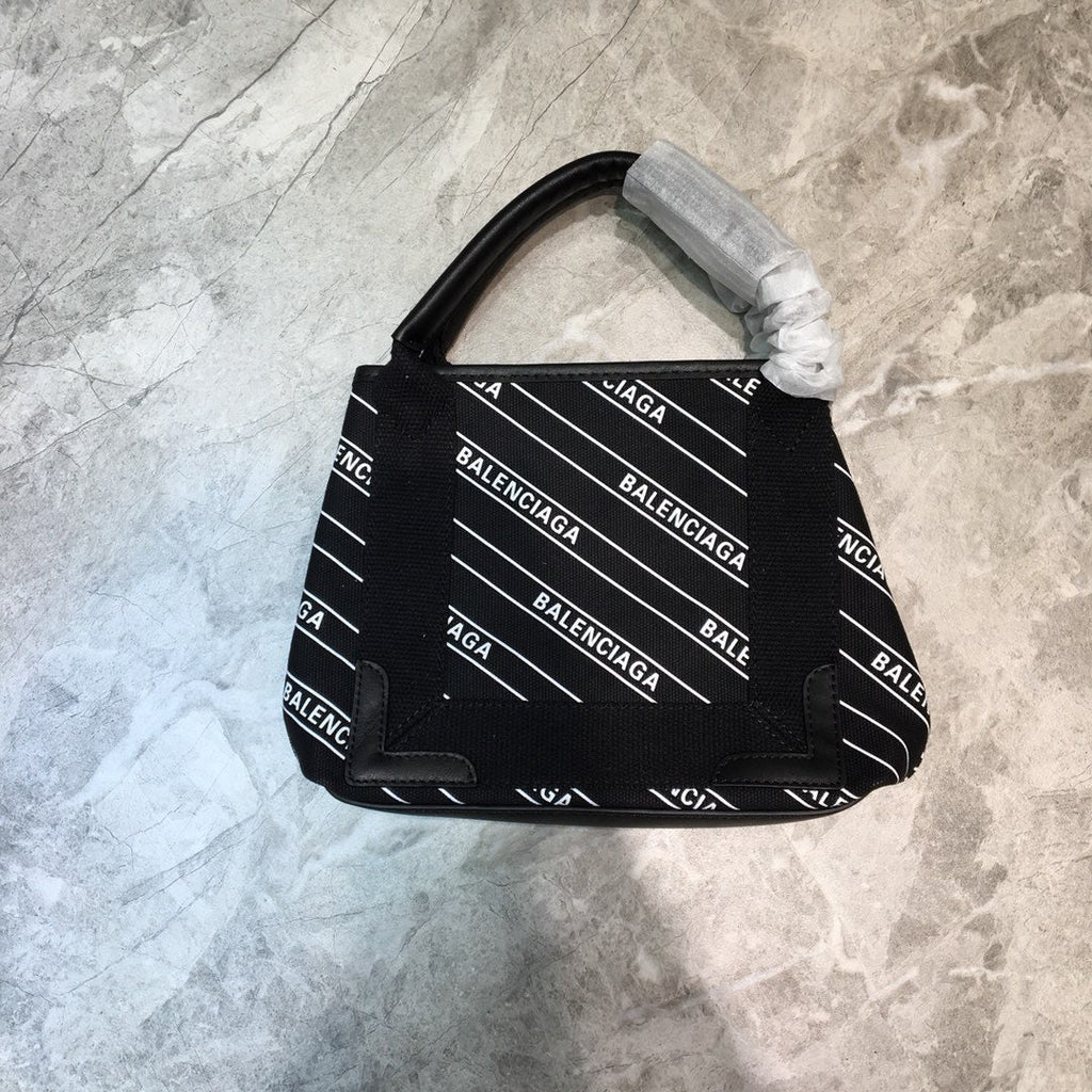 BLN-Ciaga Navy XS Tote Bag In Black, For Women,  Bags 12.6in/32LO