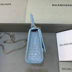 BLN-Ciaga Hourglass Mini Handbag With Chain In Blue, For Women,  Bags 4.7in/12LO