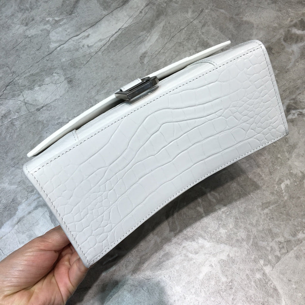 BLN-Ciaga Hourglass Small Handbag In White, For Women,  Bags 9in/23LO 5935461LR6Y9016