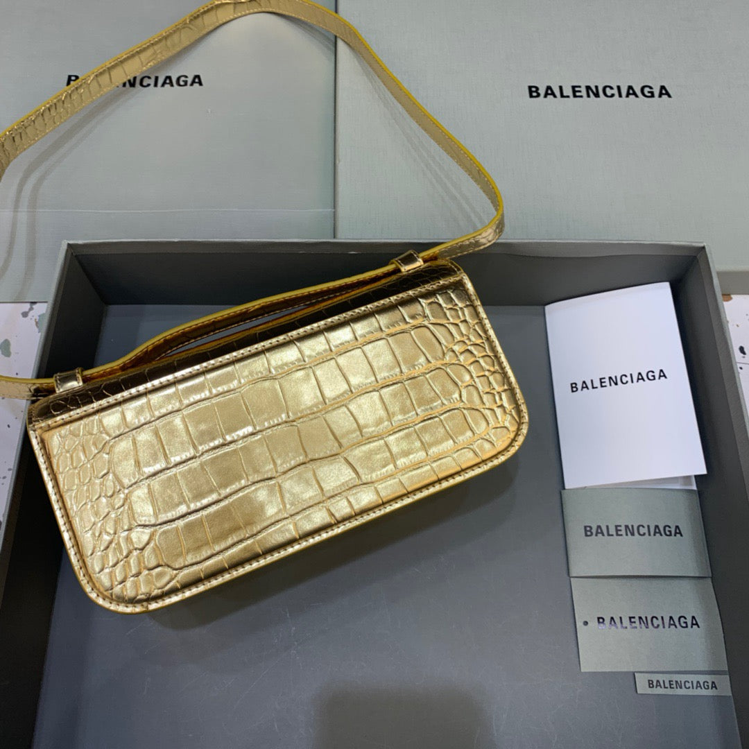BLN-Ciaga Gossip Small Shoulder Bag Gold, For Women,  Bags 9.1in/23LO
