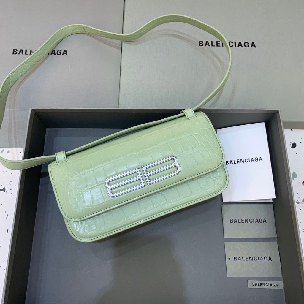 BLN-Ciaga Gossip Small Shoulder Bag Light Green, For Women,  Bags 9.1in/23LO