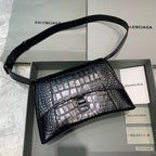 BLN-Ciaga Downtown Small Shoulder Bag In Black, For Women,  Bags 11.8in/30LO
