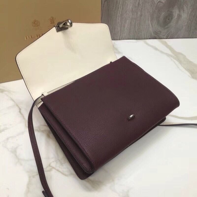B-Berry - BB  Small Macken Colorblock Crossbody Brown/White Bag For Women, Bags 9.5in/24LO