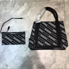BLN-Ciaga Navy Small Cabas Tote Bag In Black, For Women,  Bags 18.5in/47LO
