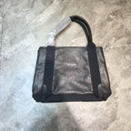 BLN-Ciaga Navy Small Cabas Tote Bag In Gray, For Women,  Bags 18.5in/47LO