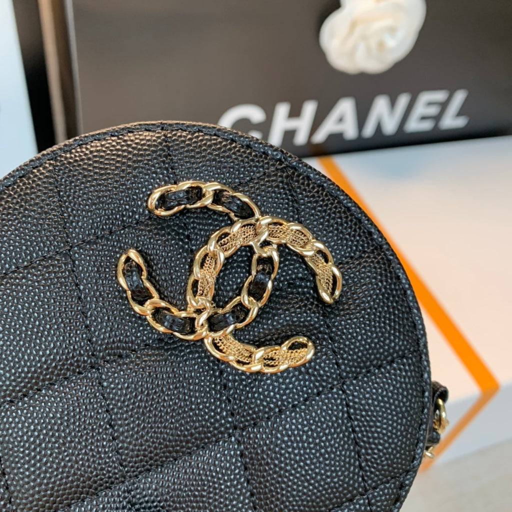 CHL - Round Bag Crossbody  Black For Women 4.7in/12LO