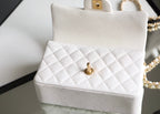 CHL - Mini Flapbag With Top Handle White For Women 7.8in/20LO