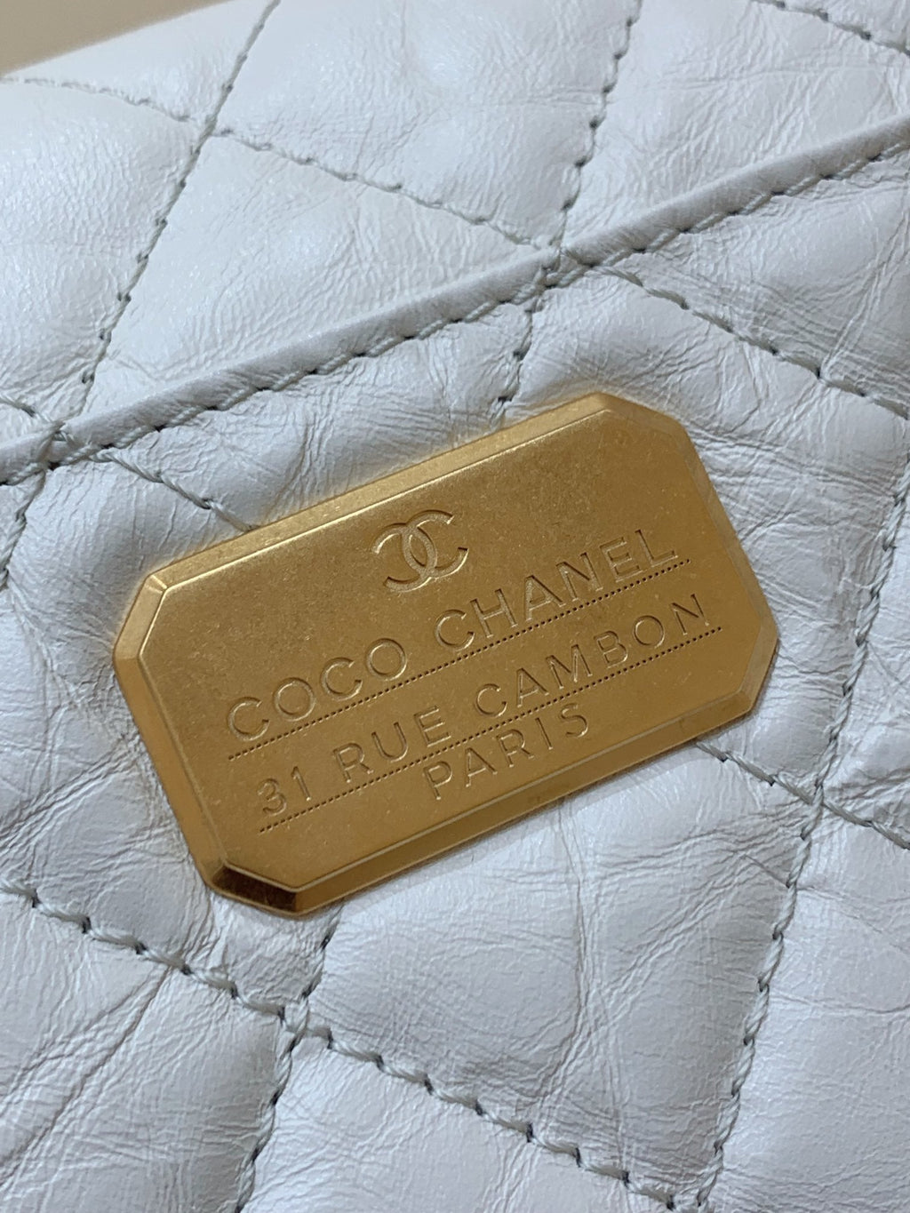 CHL -  Co Co Shoulder Bag Gold Chain White For Women 9.8in/25LO