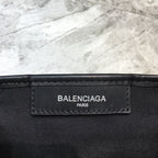 BLN-Ciaga Navy Small Cabas Tote Bag In Black And White, For Women,  Bags 18.5in/47LO