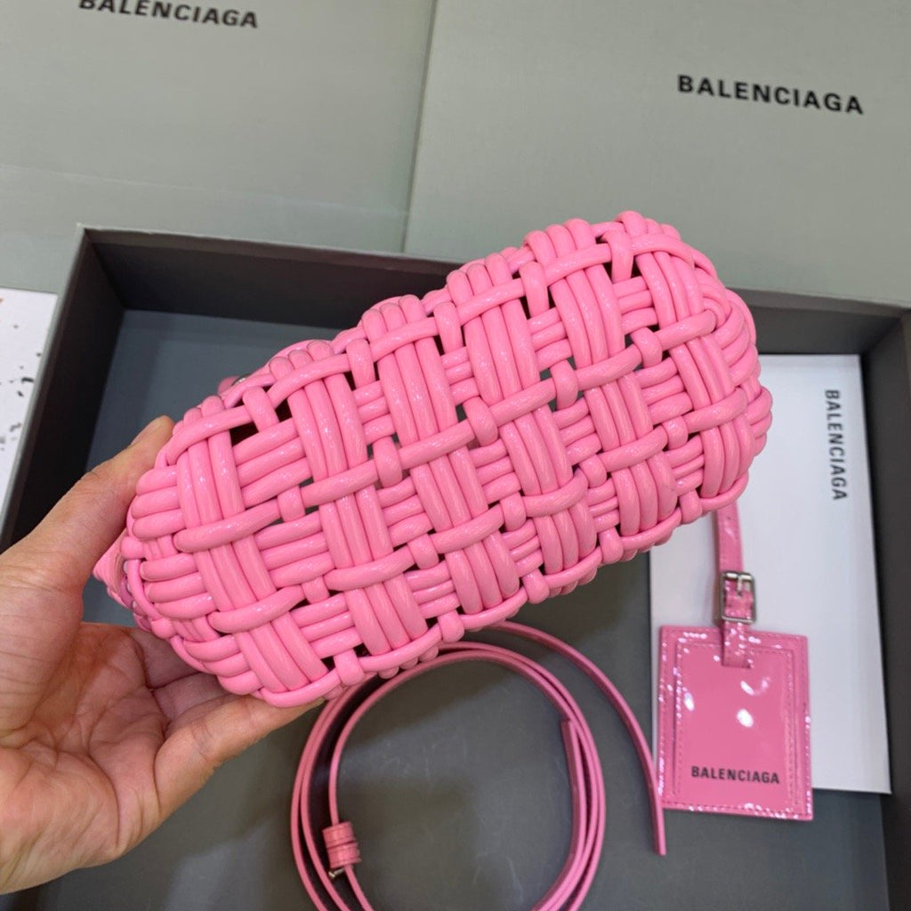 BLN-Ciaga Bistro XS Basket With Strap In Pink, For Women,  Bags 16.1in/41LO 6713422IE3Y5812