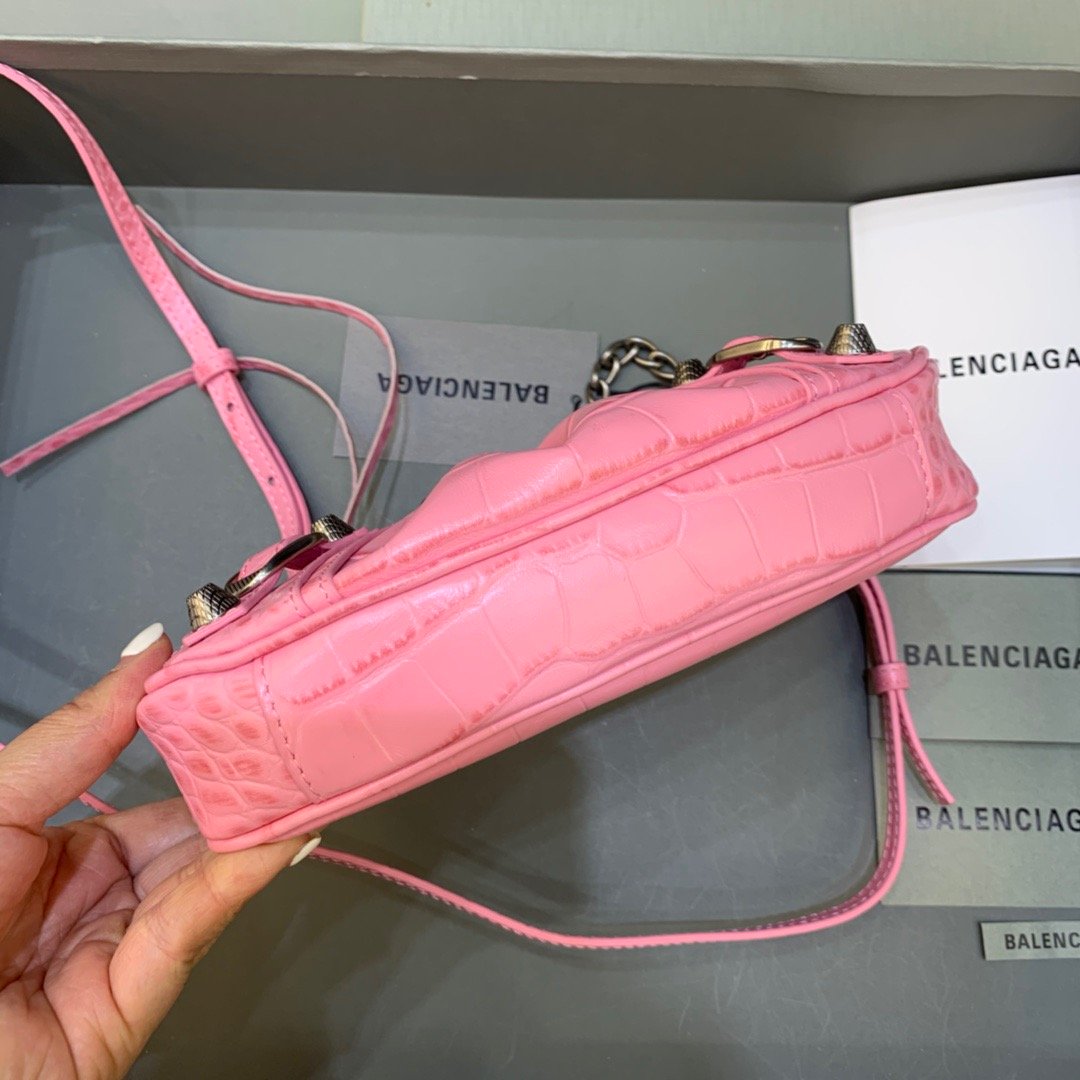 BLN-Ciaga Le Cagole Mini Bag With Chain In Pink, For Women,  Bags 8.2in/21LO