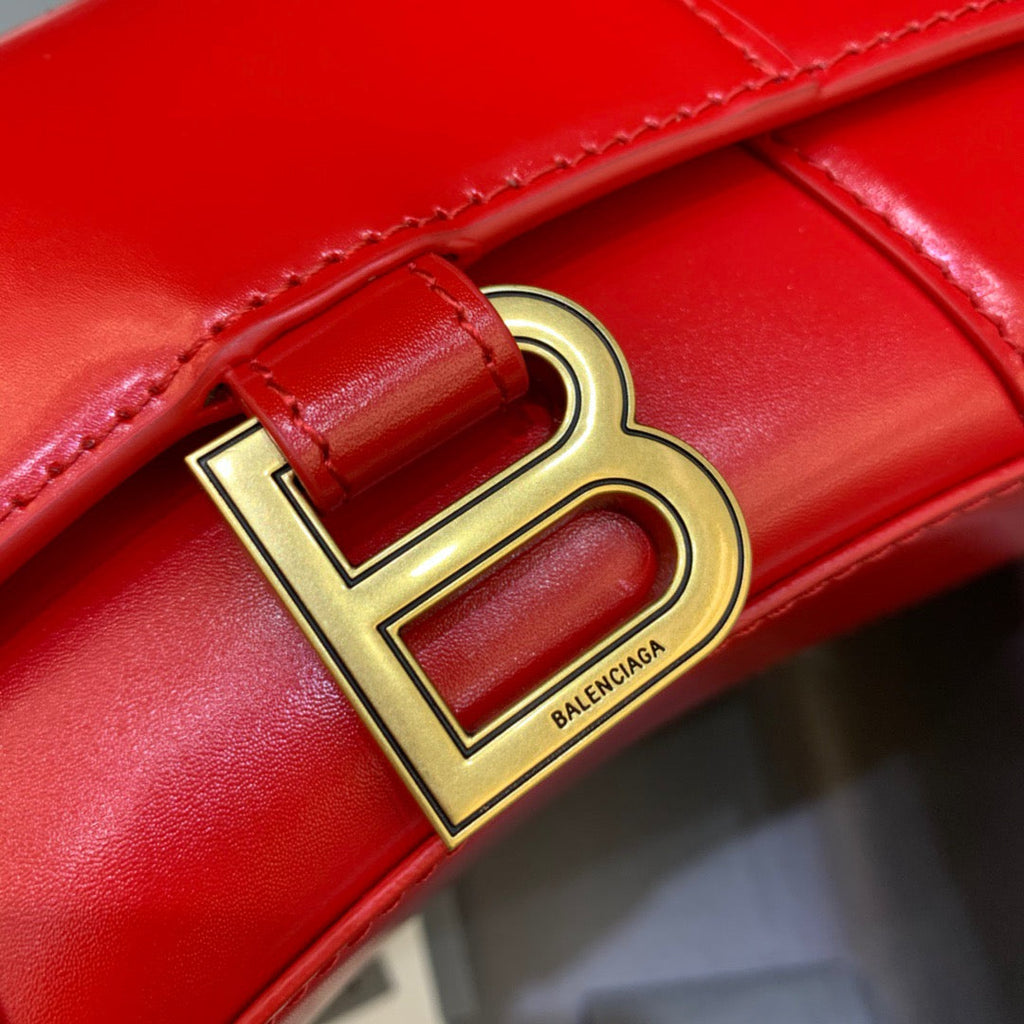 BLN-Ciaga Hourglass XS Handbag In Red, For Women,  Bags 7.4in/19LO