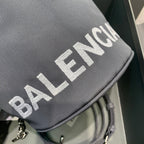 BLN-Ciaga Le Cagole Medium Bucket Bag In Gray, For Women,  Bags 11.8in/30LO