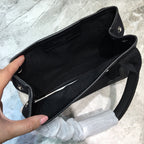 BLN-Ciaga Navy Small Cabas Tote Bag In Black And White, For Women,  Bags 18.5in/47LO