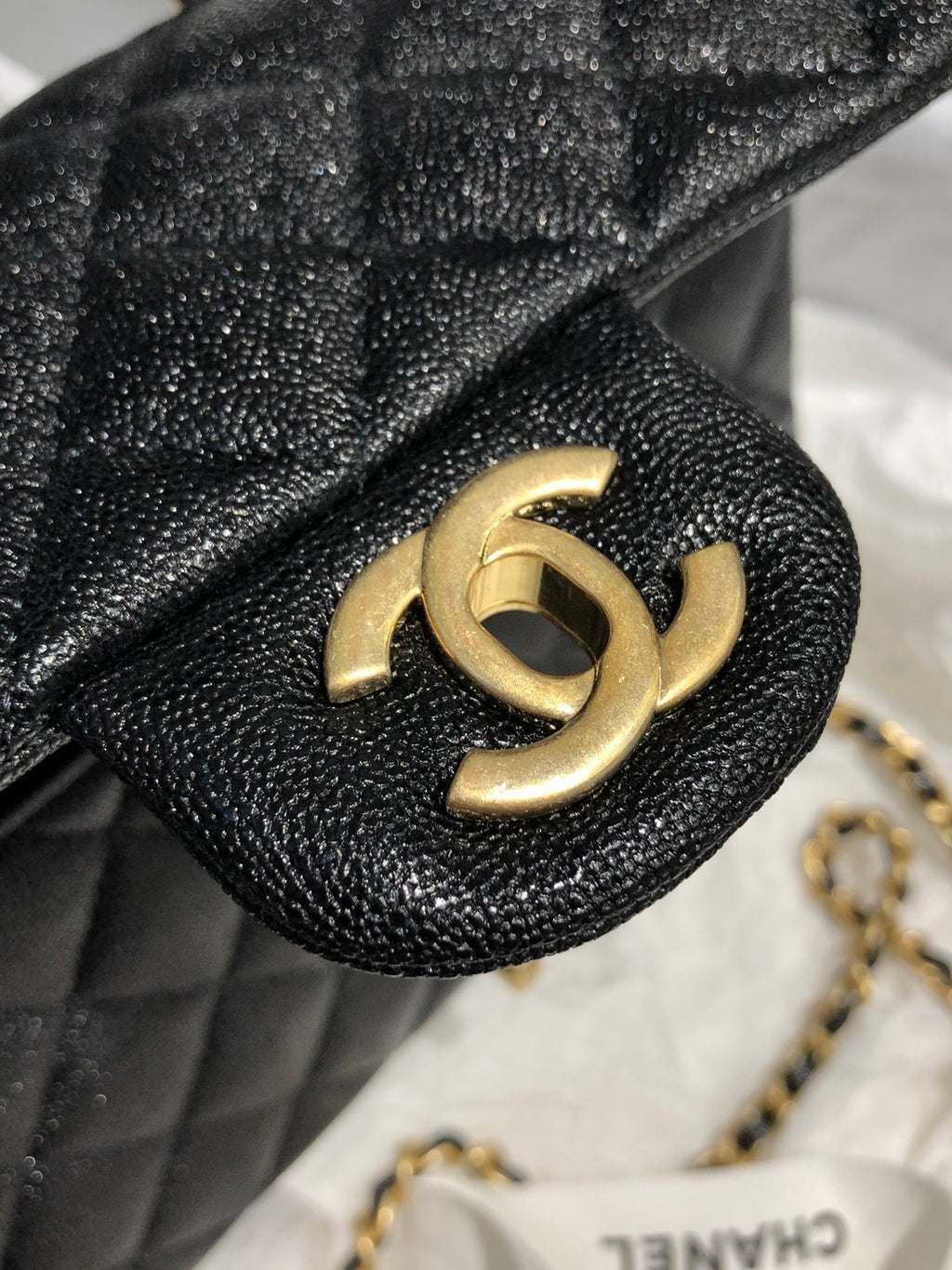 CHL - Mini Flap Bag With Top Handle Black For Women 7.8in/20LO