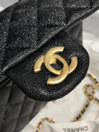 CHL - Mini Flap Bag With Top Handle Black For Women 7.8in/20LO
