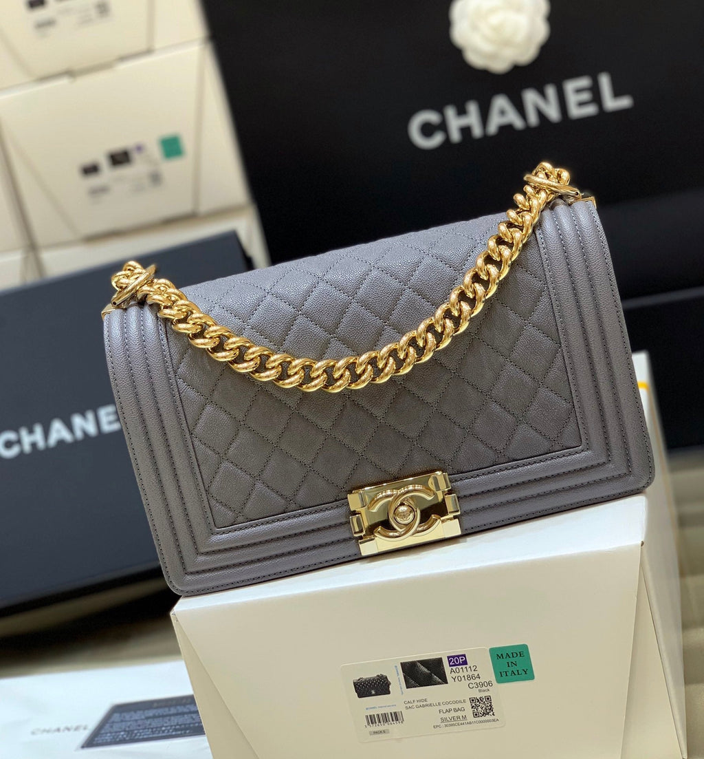 CHL -  Boy Handbag Gold Toned Hardware For Women 9.8in/25LO