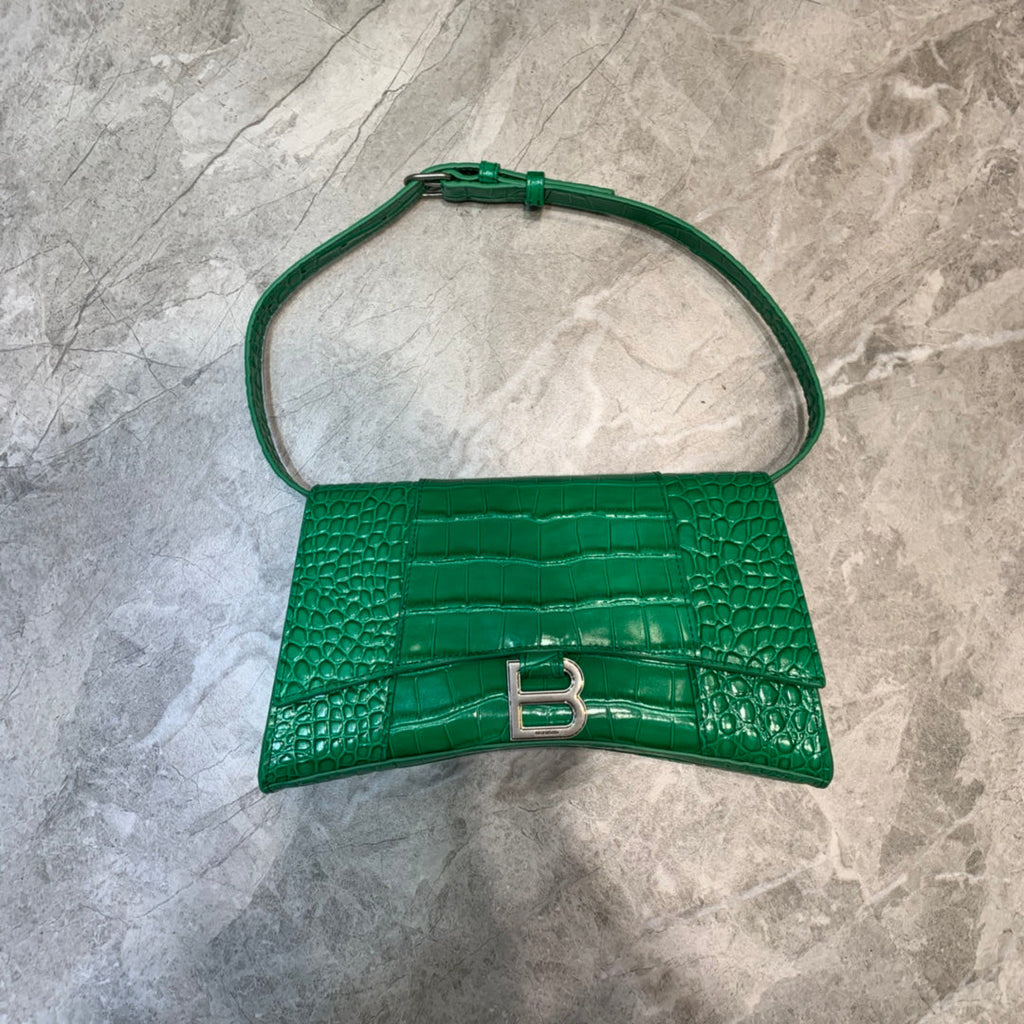 BLN-Ciaga Hourglass Handbag In Green, For Women,  Bags 9.8in/25LO
