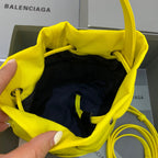 BLN-Ciaga Le Cagole Medium Bucket Bag In Yellow, For Women,  Bags 11.8in/30LO