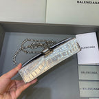 BLN-Ciaga Hourglass Wallet On Chain in SliTLM -, For Women,  Bags 7.6in/19LO 6560501S4CY8110