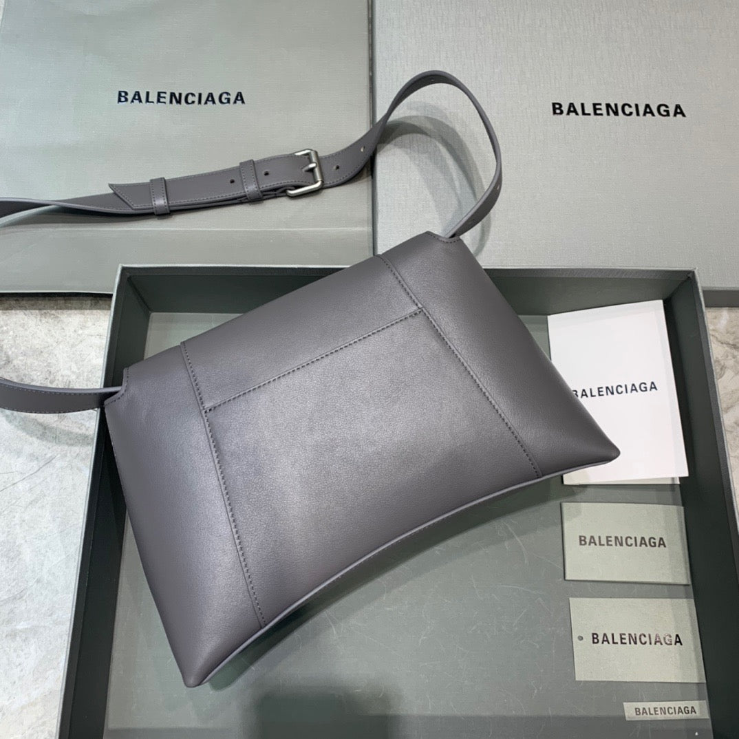 BLN-Ciaga Downtown Small Shoulder Bag In Gray, For Women,  Bags 11.8in/30LO 67135329S1Y1604