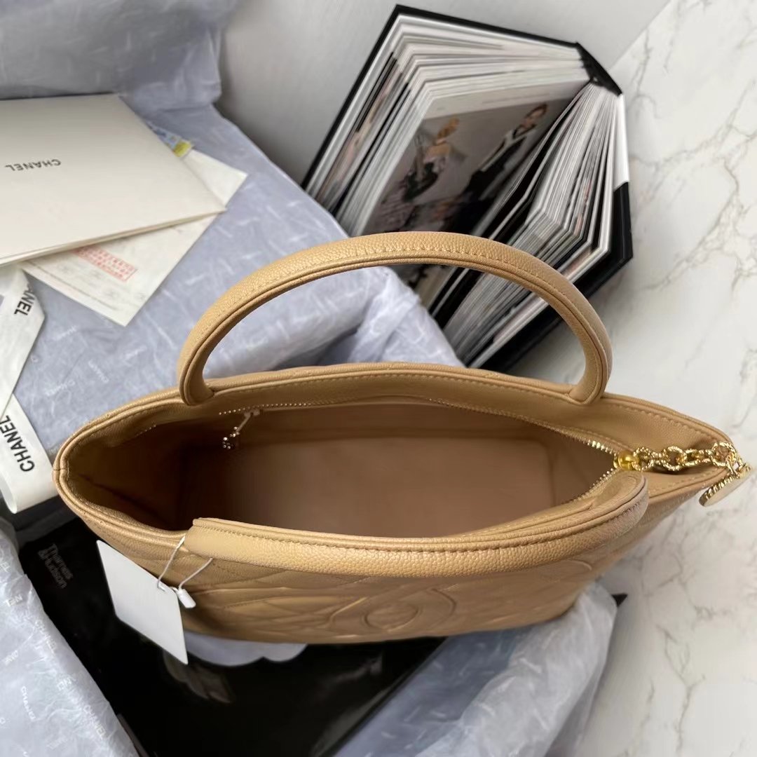 CHL - Medallion Tote Shoulder Beige Bag For Women 29LO/11.4in