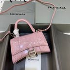 BLN-Ciaga Hourglass XS Handbag In Pink, For Women,  Bags 7.4in/19LO
