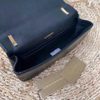 B-Berry - BB  Quilted Medium Lola Bag Monogram Black For Women, Bags 11in/28LO 80217011