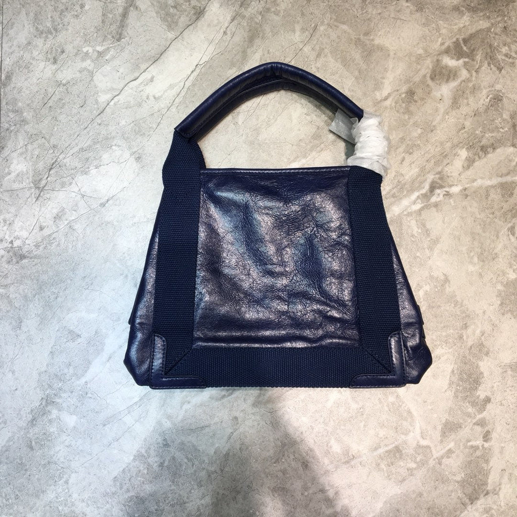 BLN-Ciaga Navy Small Cabas Tote Bag In Blue, For Women,  Bags 18.5in/47LO