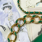 CHL - Large Flap Bag Gold Hardware Green For Women Handbags, Shoulder Bags 9.1in/23LO AS3367