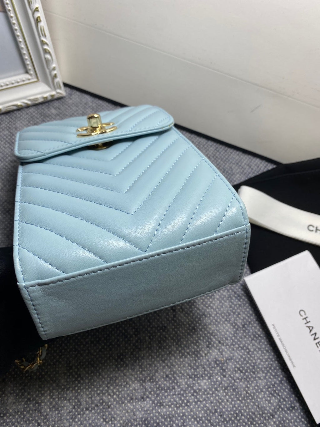 CHL -  Chevron Trendy CHL -  Phone Light Blue Bag For Women 18LO/7in