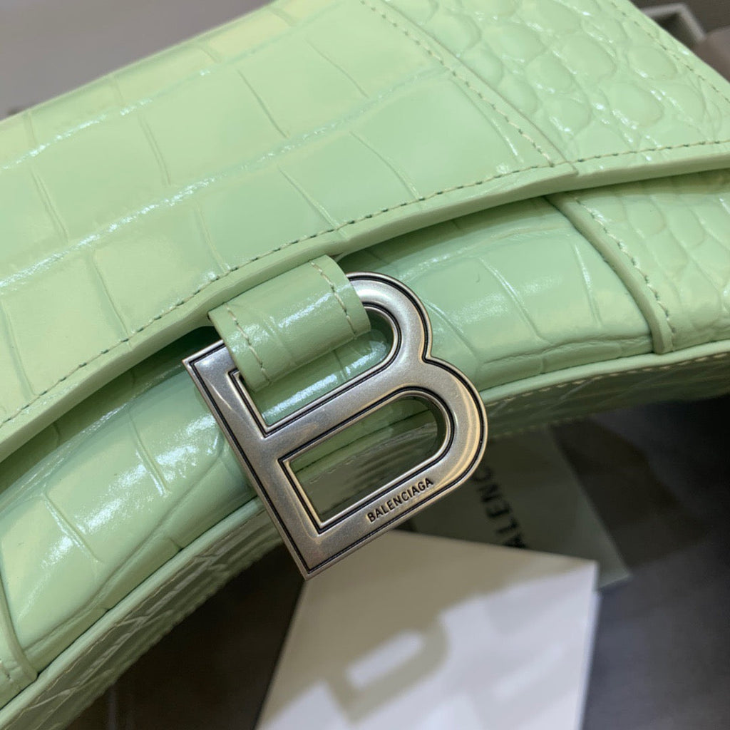 BLN-Ciaga Hourglass XS Handbag In Light Green, For Women,  Bags 7.4in/19LO