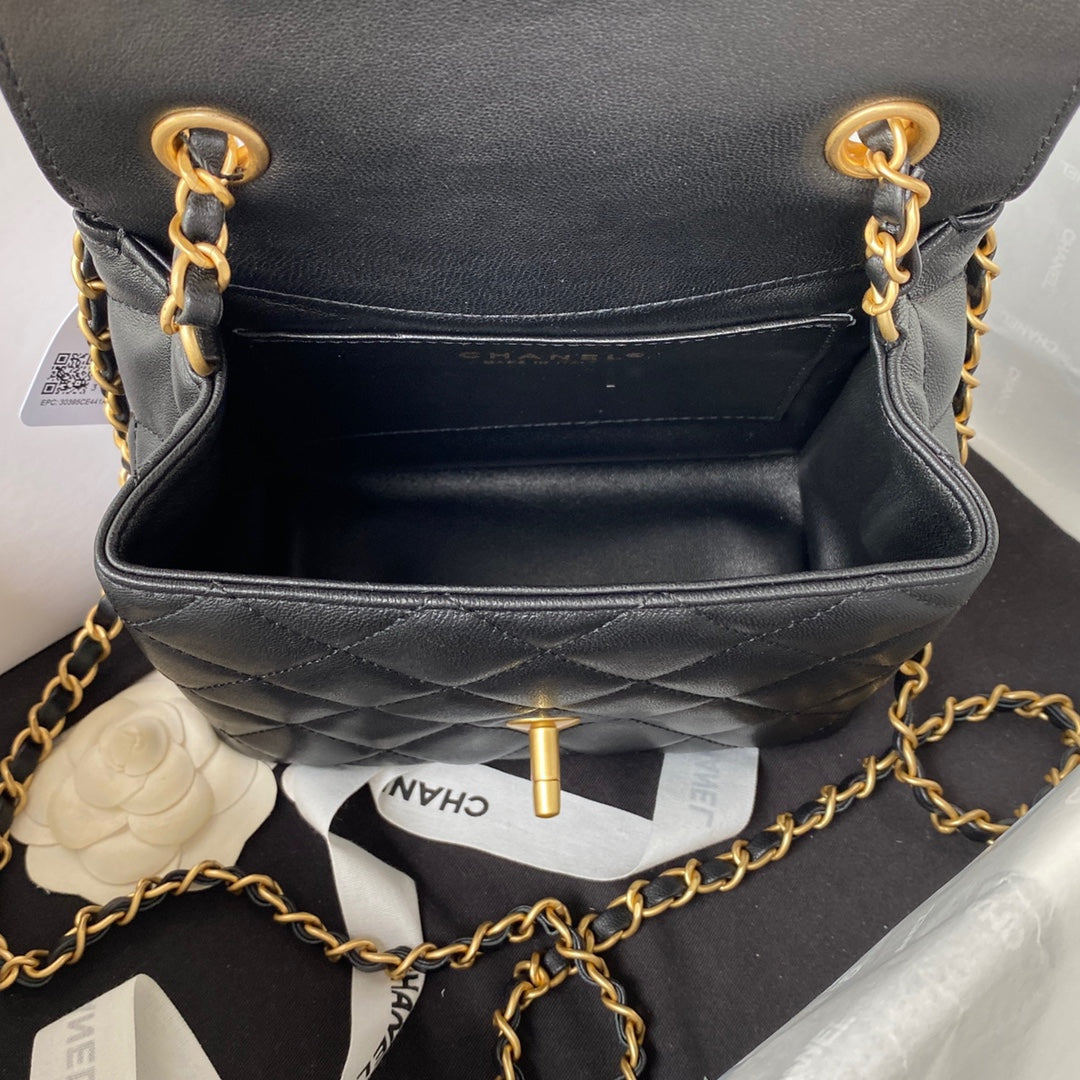 CHL - Mini Flap Bag Black For Women Bags 6.7in/17LO