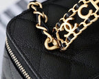 CHL - Small Vanity Case Black For Women 6.7in/17LO AS3171