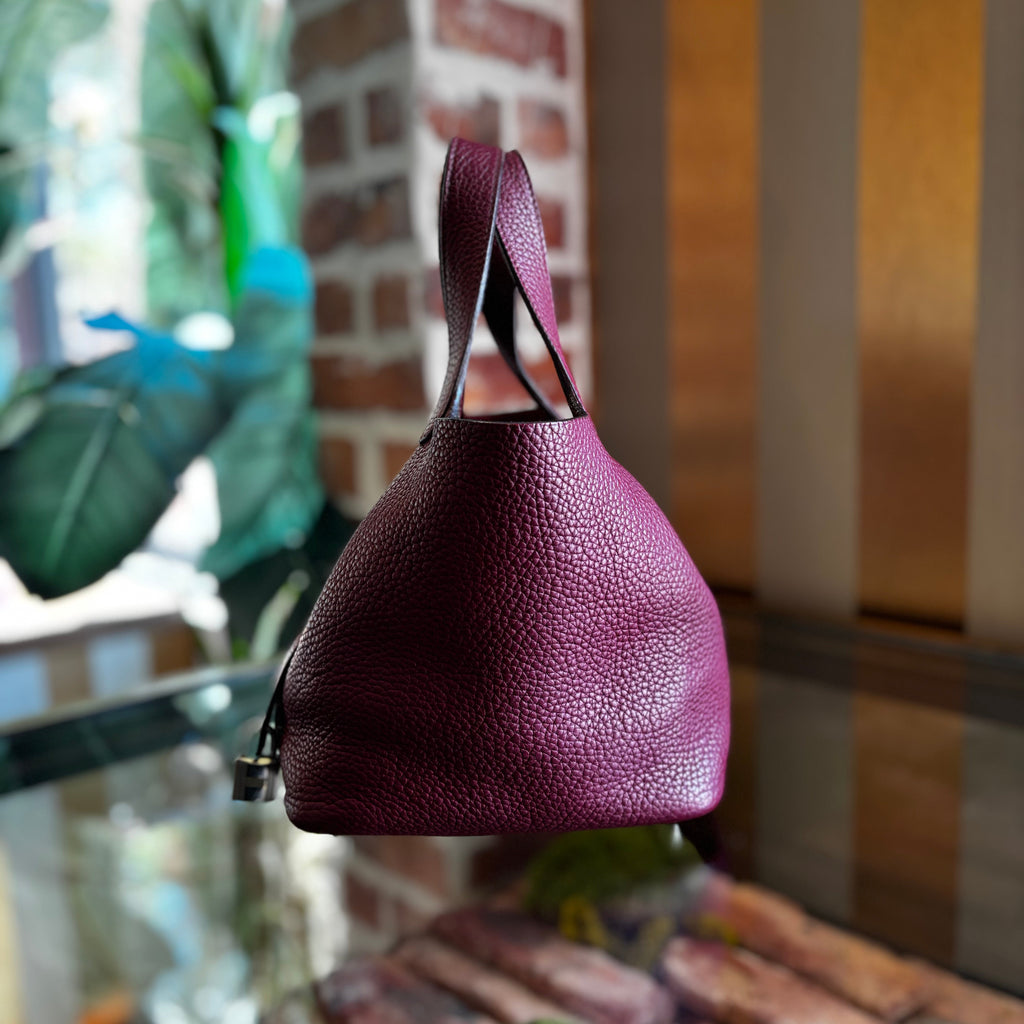 HRMS Picotin Lock PM Taurillon Clemence Tote