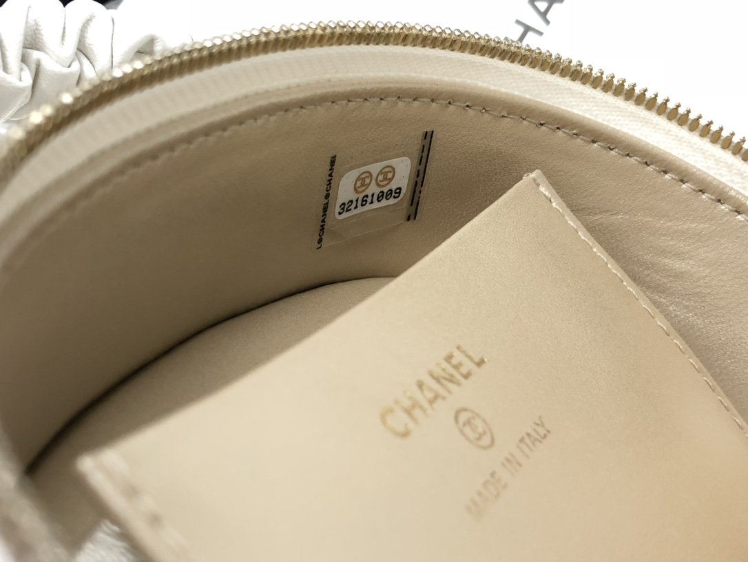 CHL - Vanity Case Shiny Gold White Bag For Women 9.5LO/3.7in