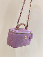 CHL - Small Vanity Case Purple For Women 6.7in/17LO AS3171
