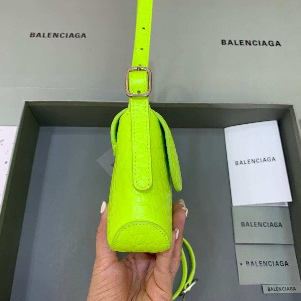 BLN-Ciaga XX Small Flap Bag Box Green Neon, For Women,  Bags 10.6in/27LO