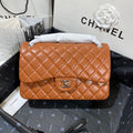 CHL - Large Classic Handbag SilLusso Official - Hardware Brown For Women Handbags, Shoulder Bags 11.8in/30LO