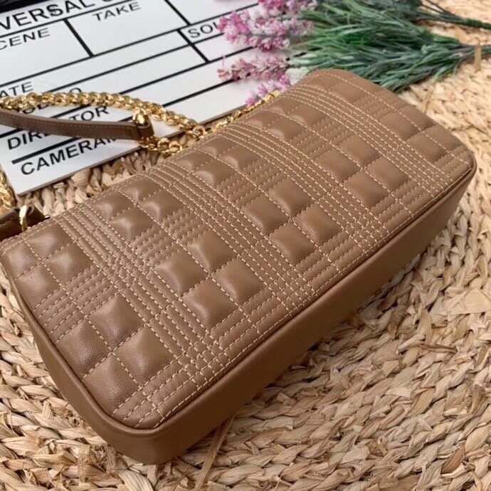 BB Quilted Medium Lola Bag Monogram Brown For Women, Bags 11in/28LO 80208481