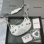 BLN-Ciaga Le Cagole XS Shoulder Bag In Light White, For Women,  Bags 10.2in/26LO 6713091VG9Y9104