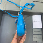 BLN-Ciaga Le Cagole Mini Bag With Chain Blue, For Women,  Bags 8.2in/21LO 69581423EJY4624