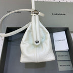 BLN-Ciaga Small Editor  Bag In White, For Women,  Bags 13in/33LO