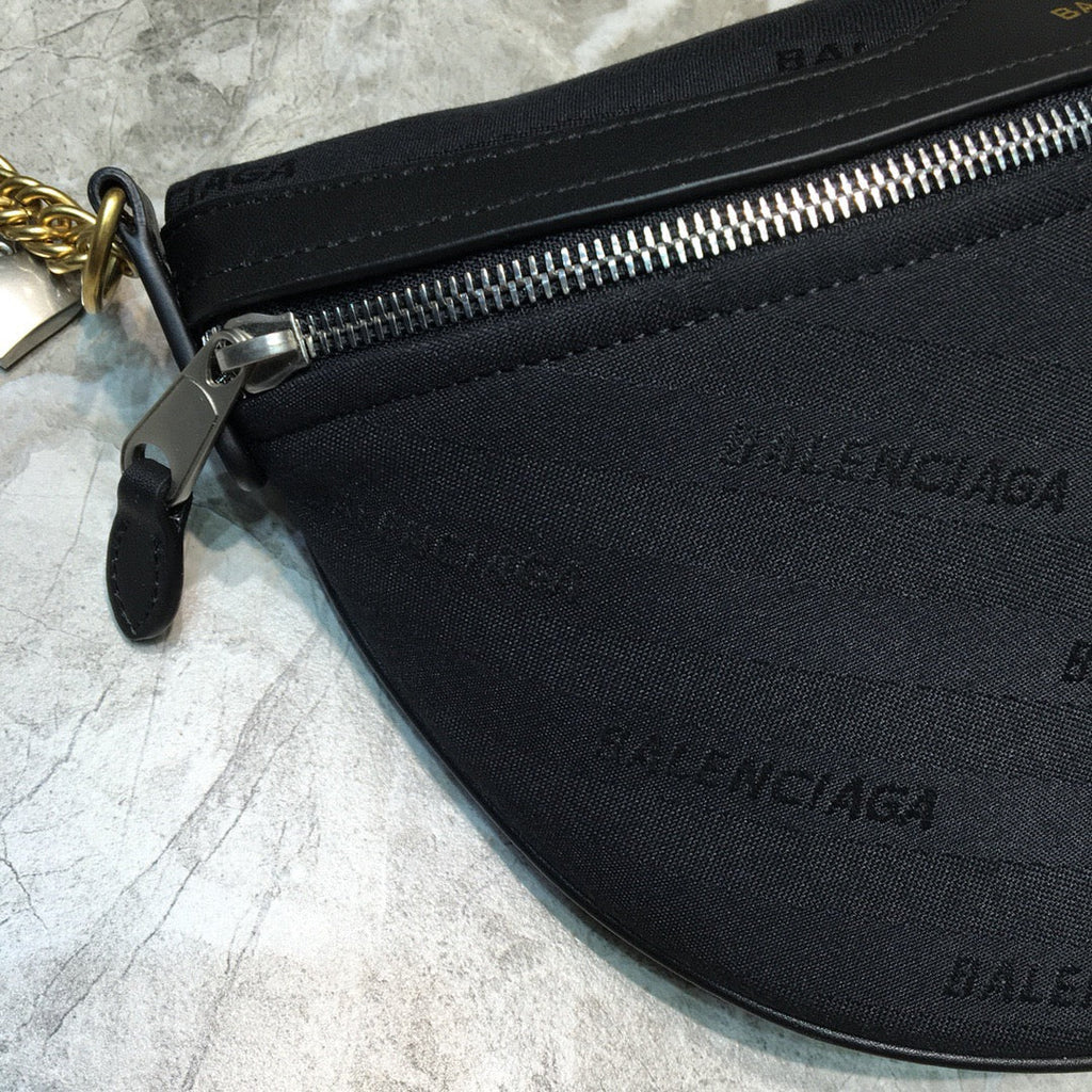 BLN-Ciaga Souvenir XS Belt Bag In Black, For Women,  Bags 9.5in/24LO