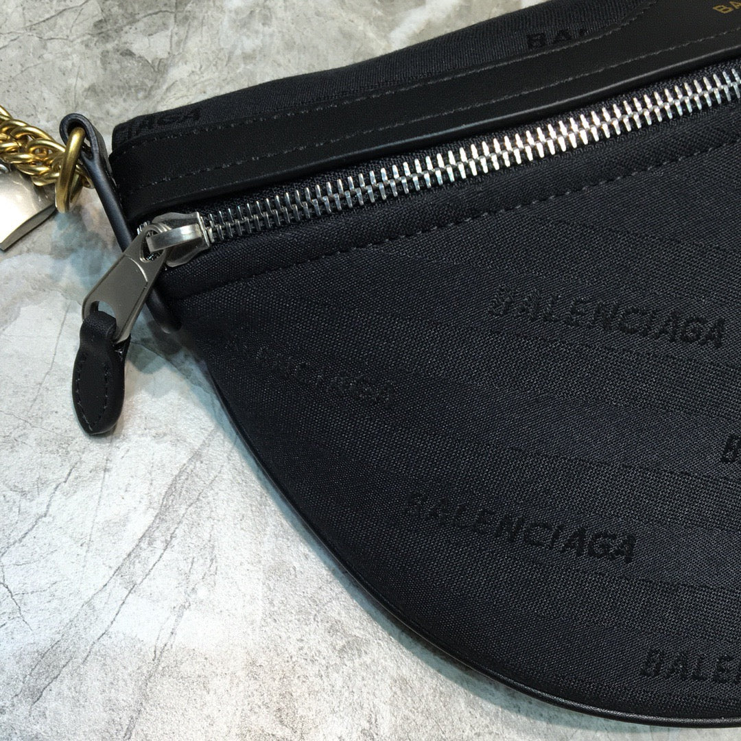 BLN-Ciaga Souvenir XS Belt Bag In Black, For Women,  Bags 9.5in/24LO